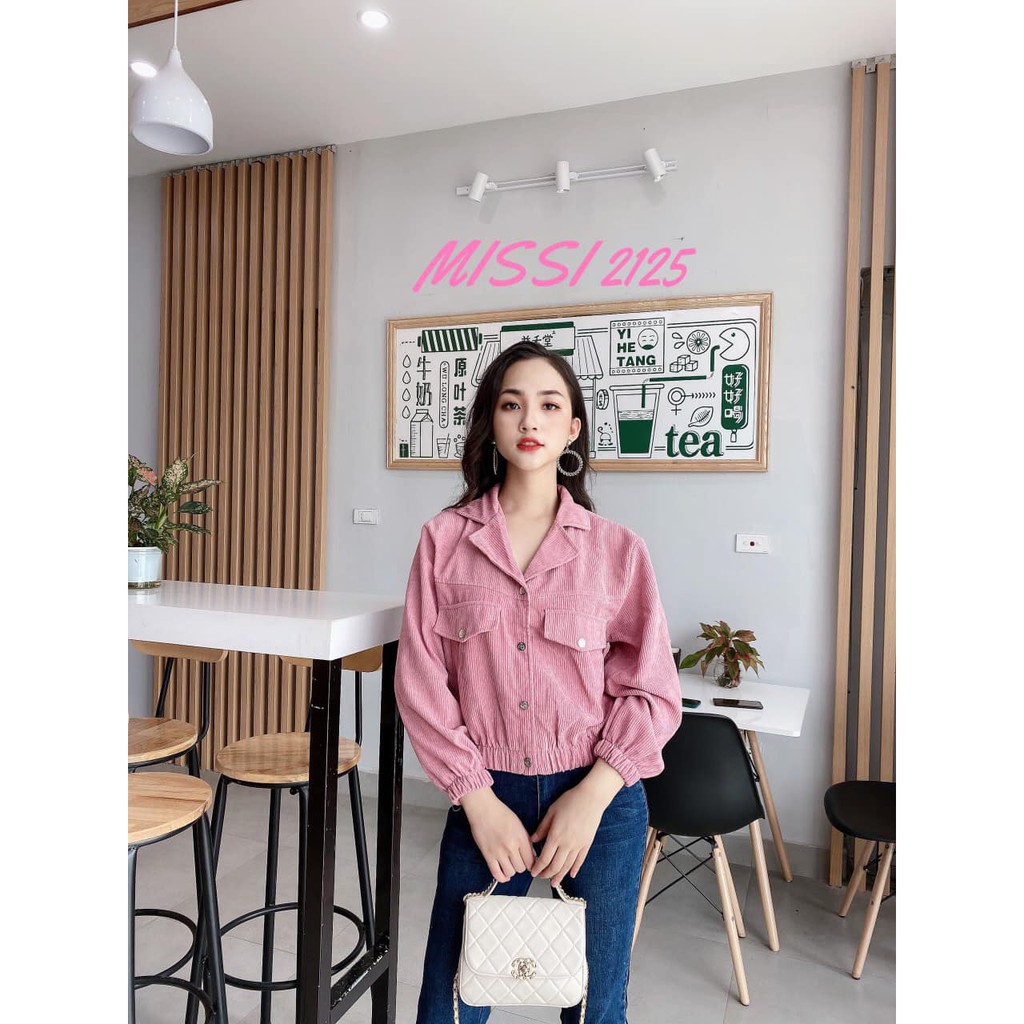 áo khoác nữ chất nhung tăm cúc bấm túi hộp hàng Qc bao chất sang xịn mịn,siêu đẹp siêu điệu đà