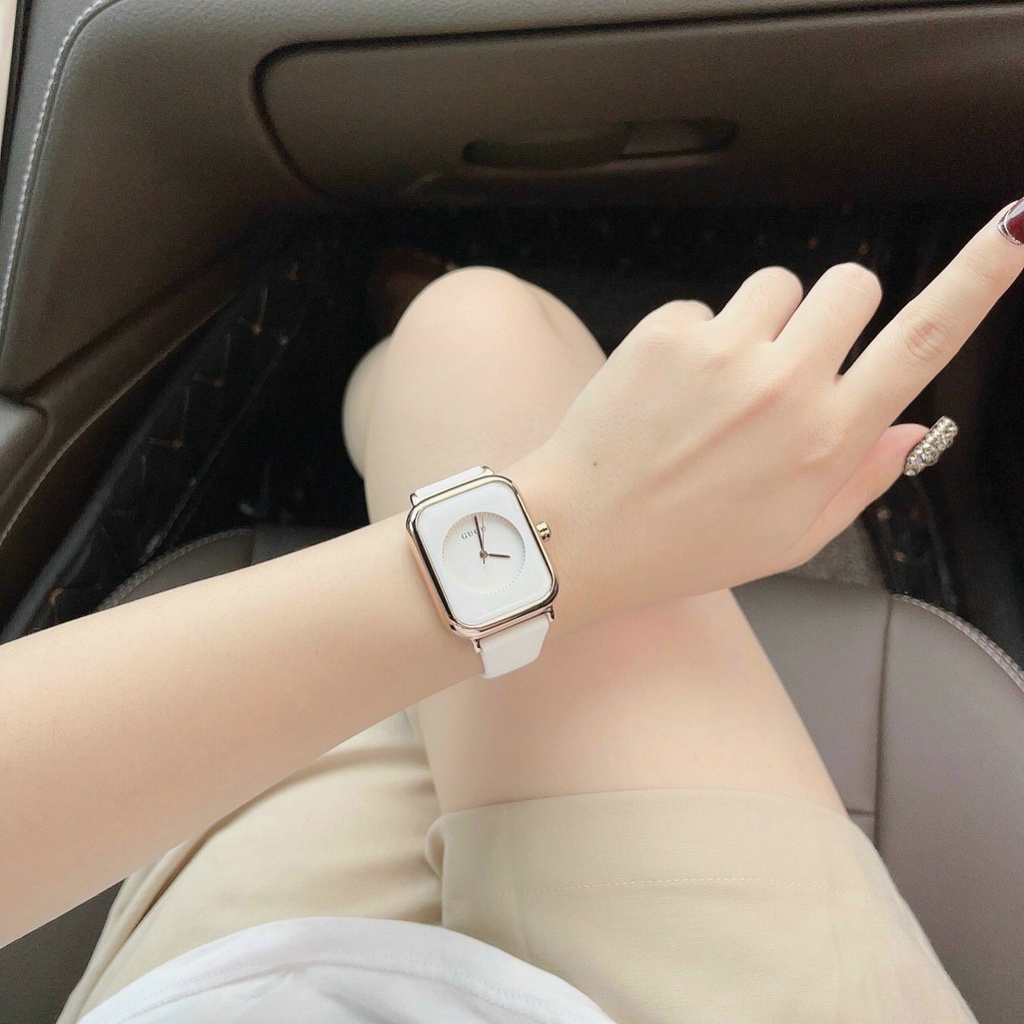 Đồng hồ nữ guou quai silicol mặt chữ nhật, dây aple [ BH 12 THÁNG ] | BigBuy360 - bigbuy360.vn