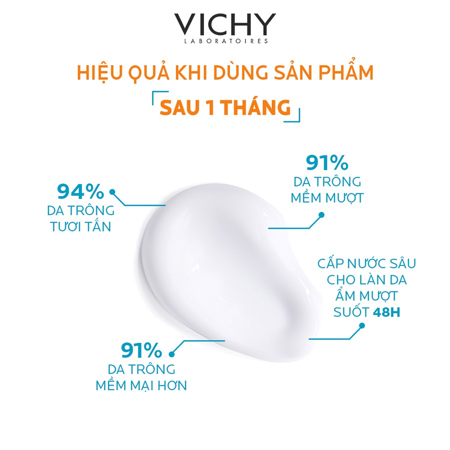 Kem Dưỡng Ẩm Dạng Gel Cho Da Thường Và Khô Vichy Aqualia Rehydrating Light Cream 50ml