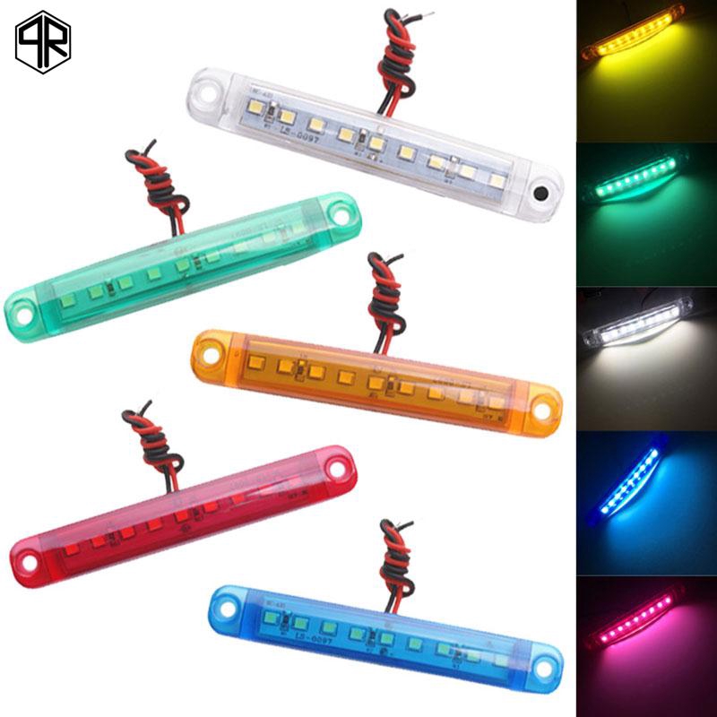 3 Color Car 9Led Side Light 24V Truck Warning Light Truck Led Strip Light Showing Width Light Auto Parts