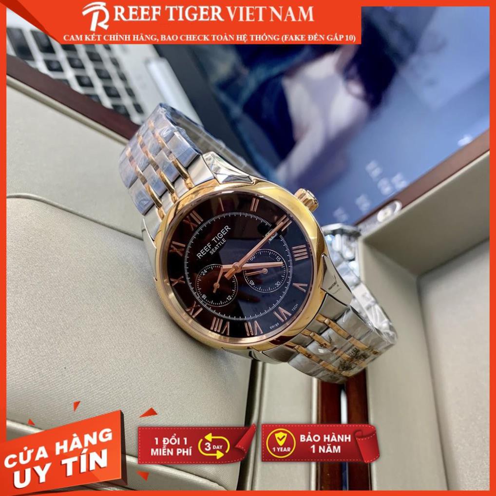 [REEFTIGERVIETNAM]  Đồng hồ nam Reef Tiger RGA165-TBT