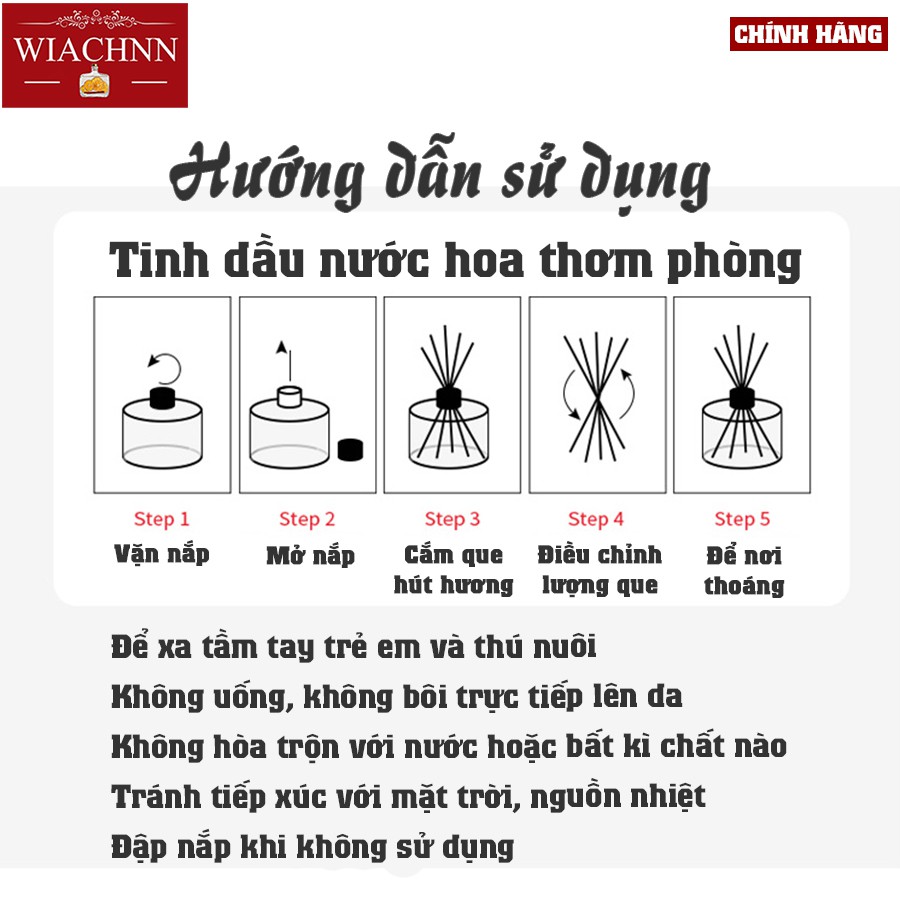 Tinh Dầu Thơm Phòng Thiên Nhiên Phiên bản Trắng Đen WIACHNN Lựa Chọn Cho Cuộc Sống Hiện Đại HD8