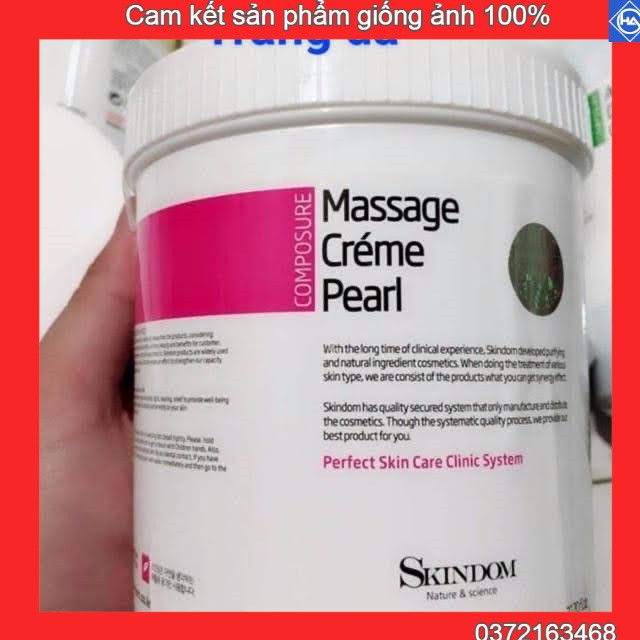 Kem massage Skindom giúp săn chắc sáng mịn ngăn ngừa lão hóa da hũ 1000ml dành cho spa