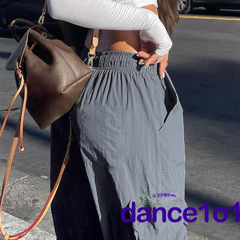 Quần dài màu trơn form rộng hợp thời trang cho nữ