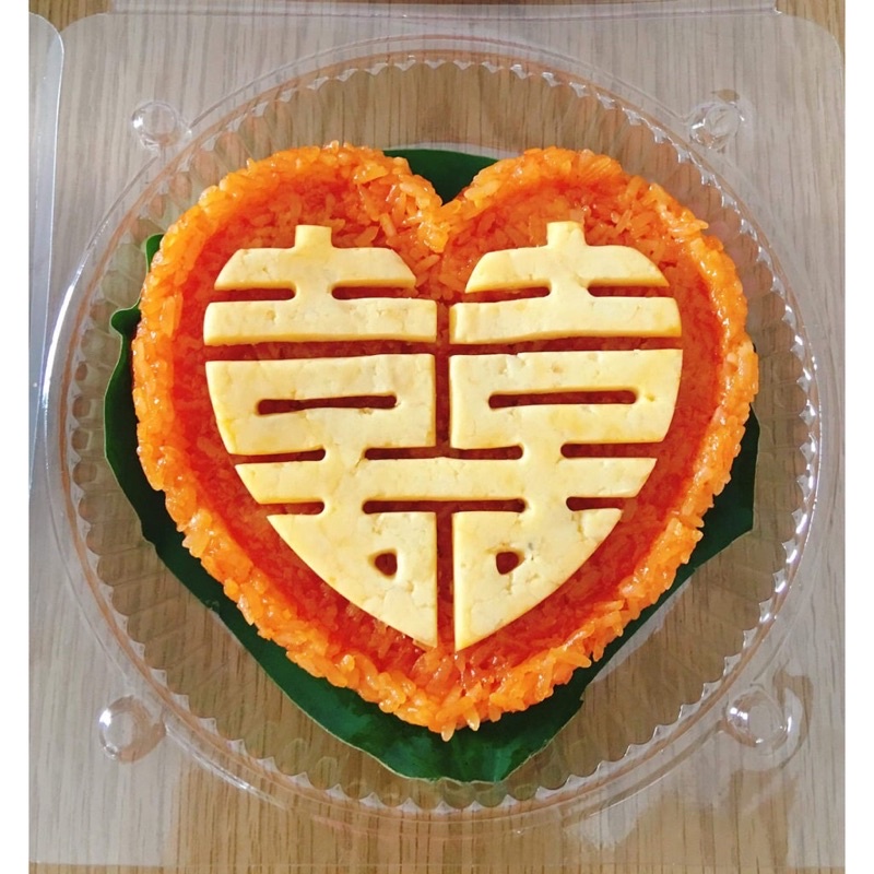 Khuôn xôi chữ SONG HỶ hình trái tim 15cm - làm xôi đám cưới,đám hỏi