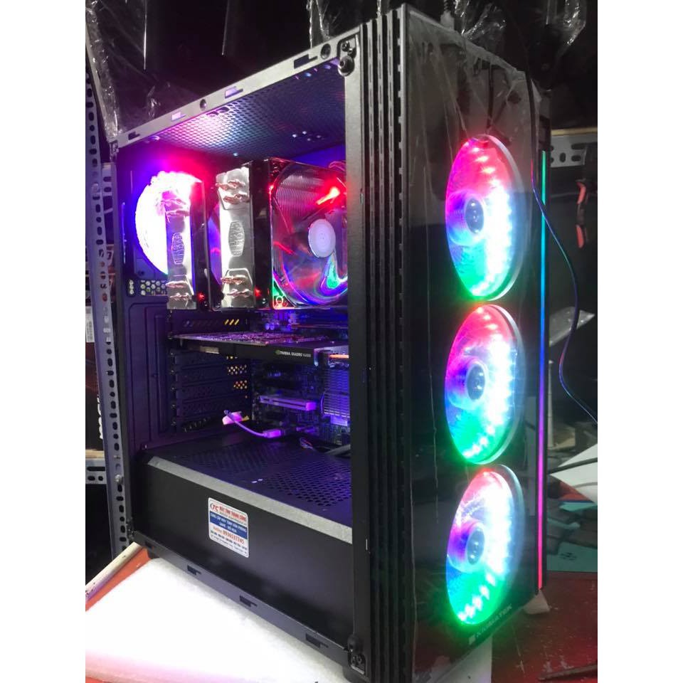 CẤU HÌNH WOKSTATION DUAL XEON E5 2670V2 (40 THREADS), RAM 32GB, VGA GTX1060 6GB 95