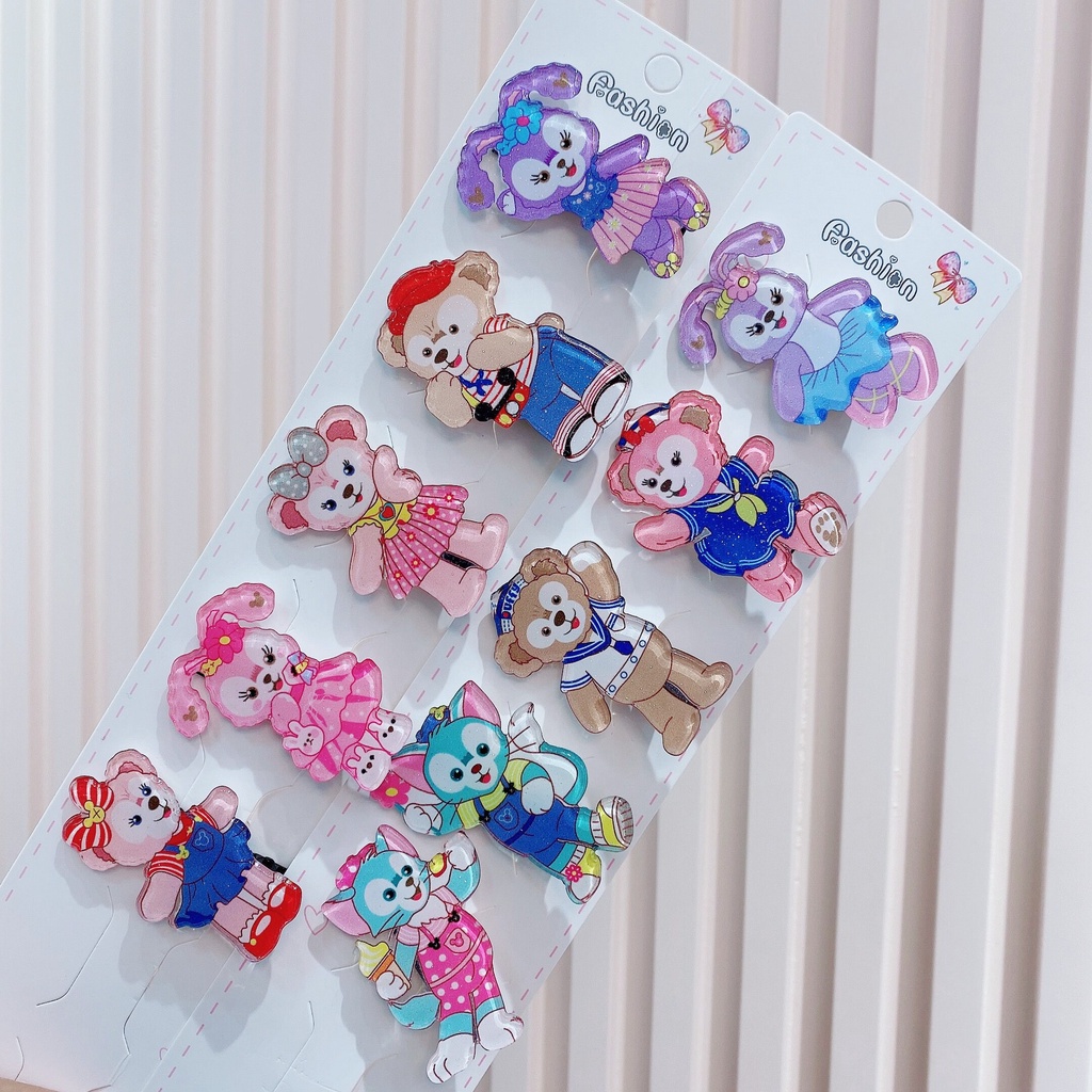 Kẹp Tóc Hình Gấu / Ngôi Sao Duffy 2022 Bằng Chất Liệu Acrylic Dành Cho Bé