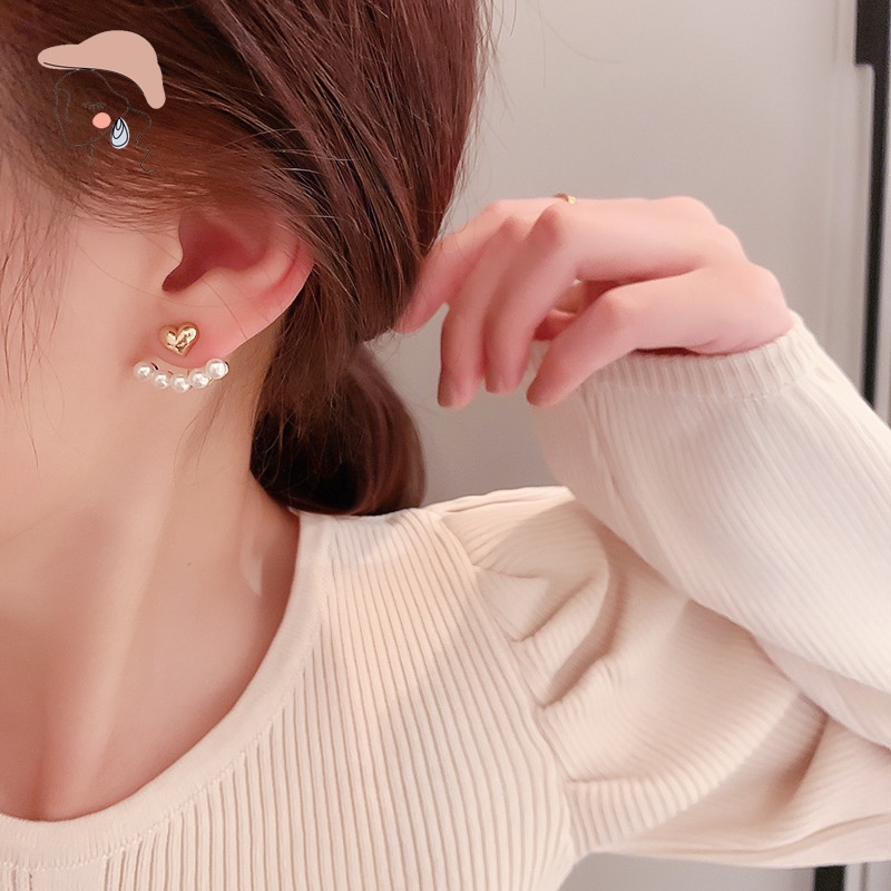 Bông Tai Mạ Bạc 925 Kiểu Dáng Đơn Giản Thời Trang Dành Cho Nữ