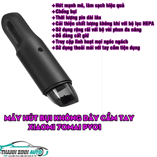 Máy Hút Bụi Xiaomi 70MAI PV01 - Hàng Chính Hãng
