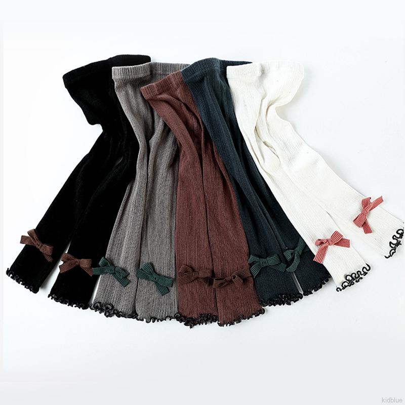 Quần Legging Đính Nơ Xinh Xắn Cho Bé Gái