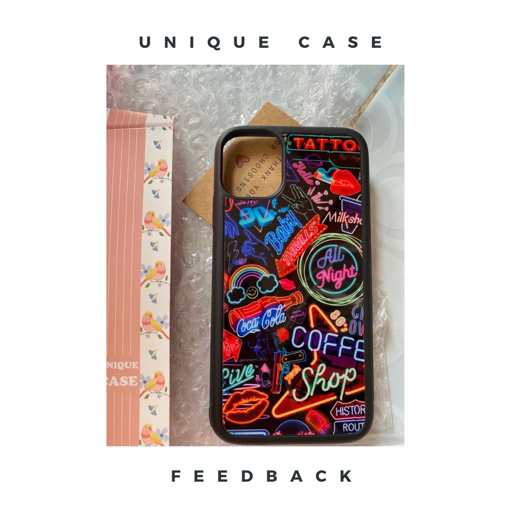 Ốp lưng điện thoại iPhone Unique Case in họa tiết neon NEON017