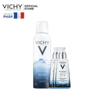 Bộ xịt khoáng Vichy 150ml + 3 sample serum vichy 89