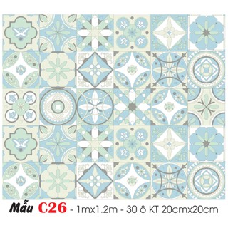 Decal Gạch Bông DáN Tường Cao Cấp Hoa Văn Nghệ Thuật Sang Trọng