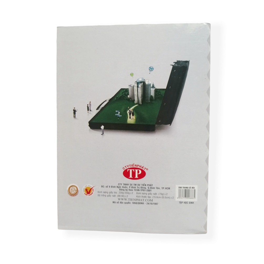 Tập Vở Ô Ly Kẻ Ngang 200 Trang Tiến Phát Thế Hệ Mới 70gsm