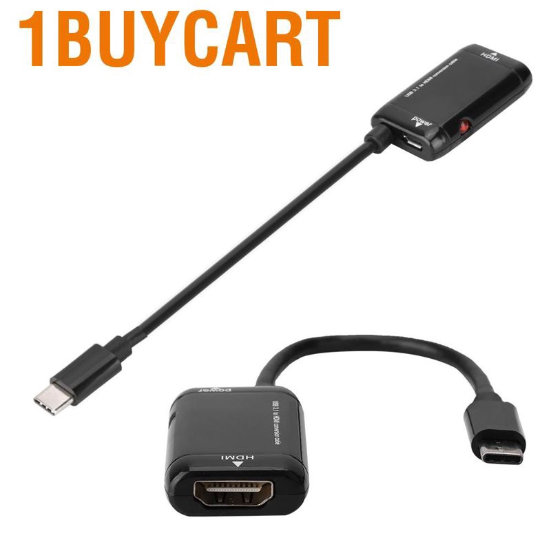 1 Dây Cáp Chuyển Đổi Usb-C Type C Sang Hdmi Usb 3.1 Cho Mhl Android Phone Tablet