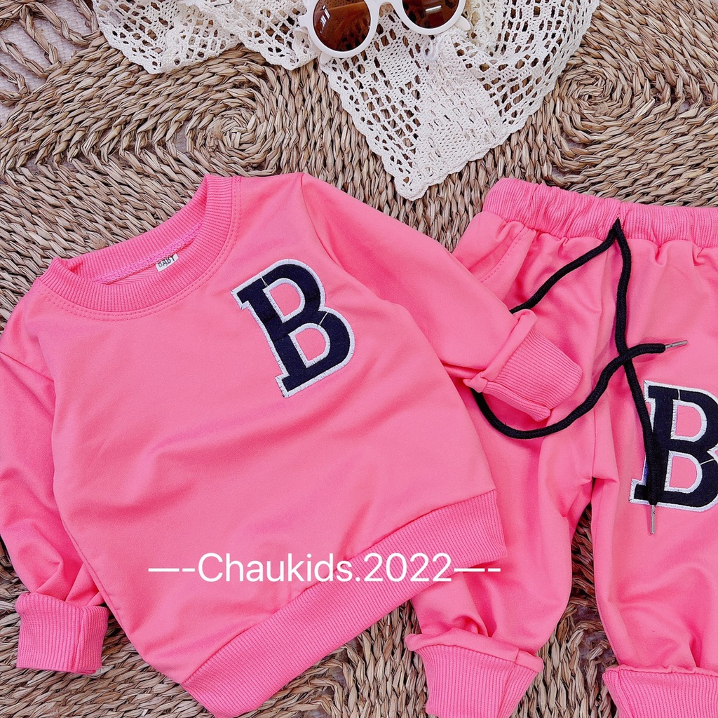 Bộ da cá chữ B cho bé
