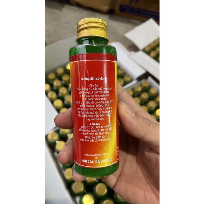 Hương Liệu CÂU CÁ B52 Bá Vương - Dụ Trắm trắng, Trôi, Chép LỌ 100ml