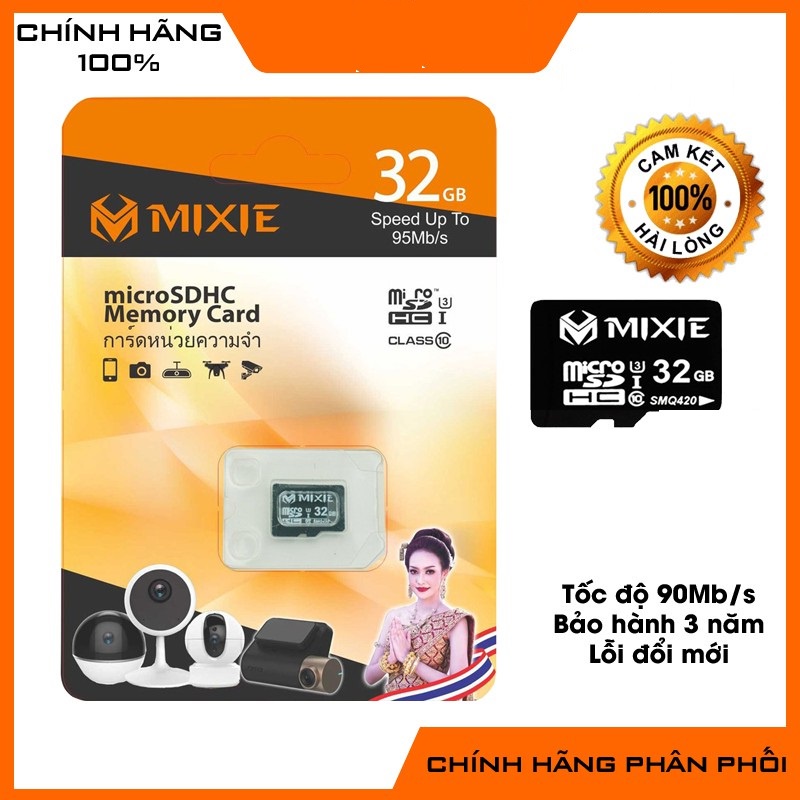 Thẻ nhớ Micro SD Mixie 32gb - Hàng chính hãng