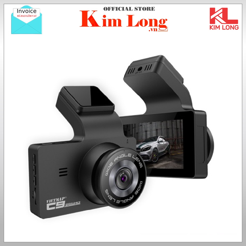 Camera hành trình VIETMAP C9 - 1080P Full HD góc rộng 170° - Hàng chính hãng bảo hành 12 tháng