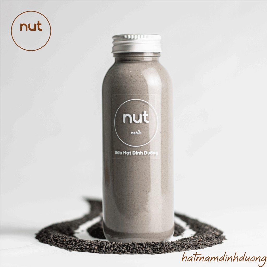 5 Chai Thủy Tinh 300ml tròn nắp nhôm đựng sữa, sinh tố, detox