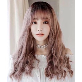 Tóc giả nữ đẹp cả đầu ❤️FREESHIP  tóc giả nguyên đầu nữ xù lửng- mã 8184