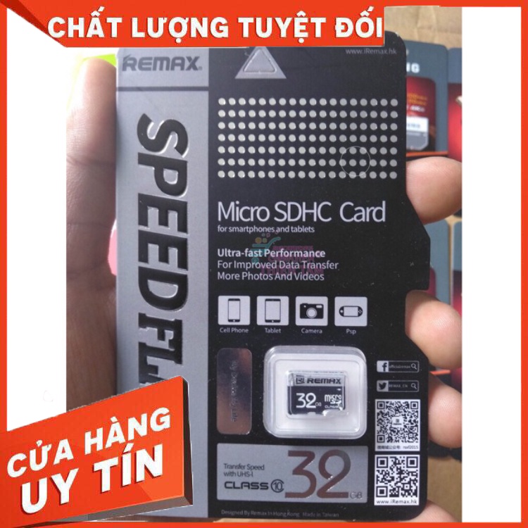 (SALE) Thẻ nhớ Micro SD Remax 32gb hàng chất lượng bảo hành 1 năm