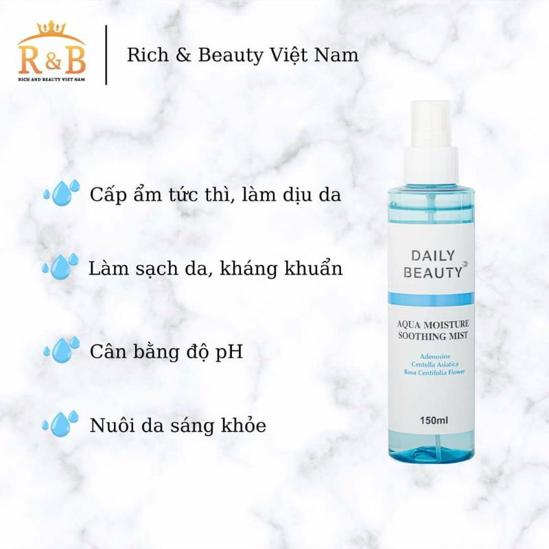 Xịt Khoáng AQUA MOISTURE  SOOTHING MIST Hàn Quốc | BigBuy360 - bigbuy360.vn