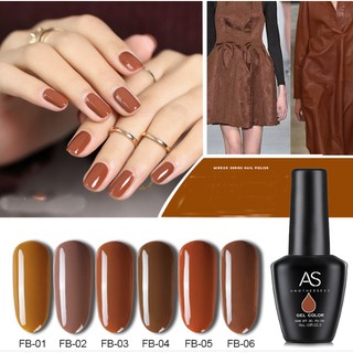 Set sơn gel AS Linen Brown 6 màu