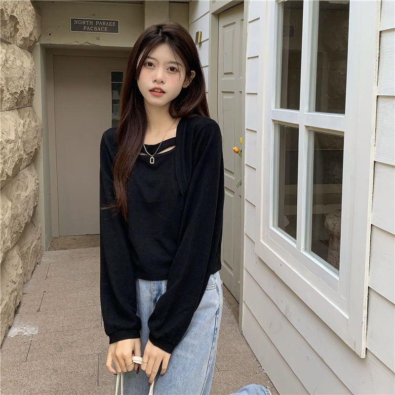 Áo Thun DàI Tay Giả Hai LớP ThờI Trang Cho Nữ JL-TX-467