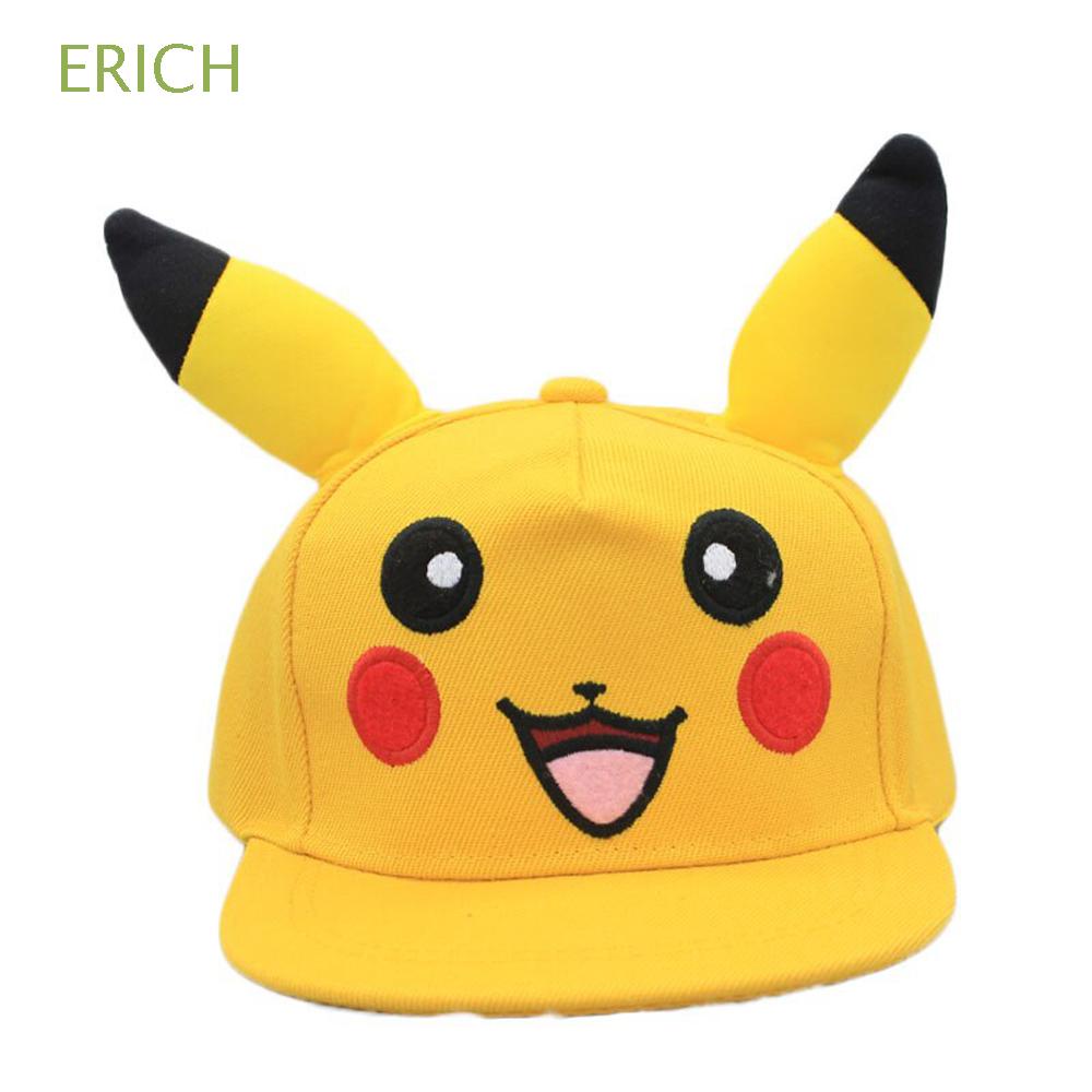 Nón Lưỡi Trai Lưới Phong Cách Pokemon Pikachu Dễ Thương Cho Trẻ Em