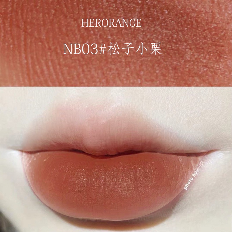 [HER ORANGE] Son kem lì Her Orange hạt dẻ