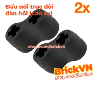 [2 Cái] LEGO Technic Đầu Nối Trục Đôi Đàn Hồi / Giảm Xóc / Bằng Cao Su ID 4198367 45590