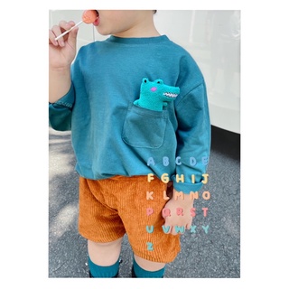 Quần short kaki nhung trẻ em lưng tăng chỉnh bé trai bé gái