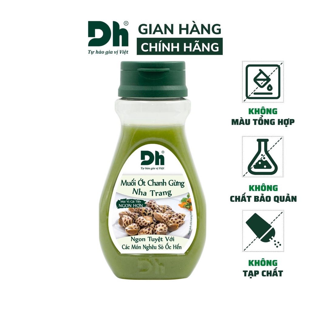 Muối ớt chanh gừng Nha Trang DH Foods gia vị nước sốt chấm hải sản đồ nướng 120/200gr - DHSCH11