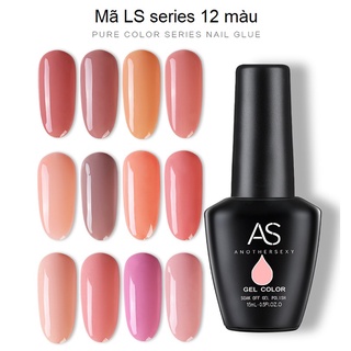 Sơn gel AS sơn móng tay tone màu nude Hồng nhẹ dịu dàng mã LS