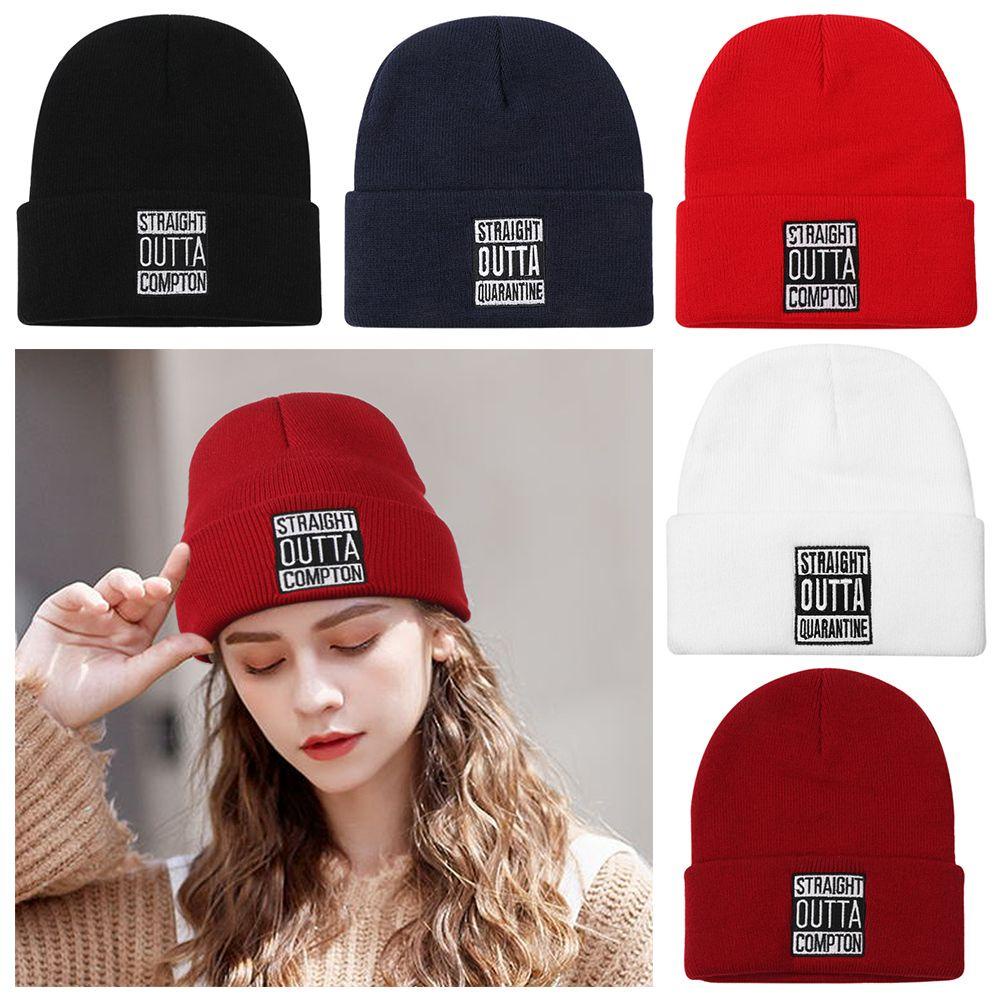 JONYE Mũ Dệt Kim Thêu Chữ Unisex