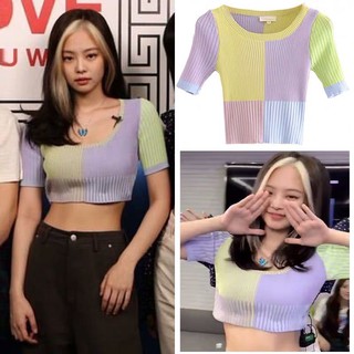 Áo croptop Jennie Blackpink
