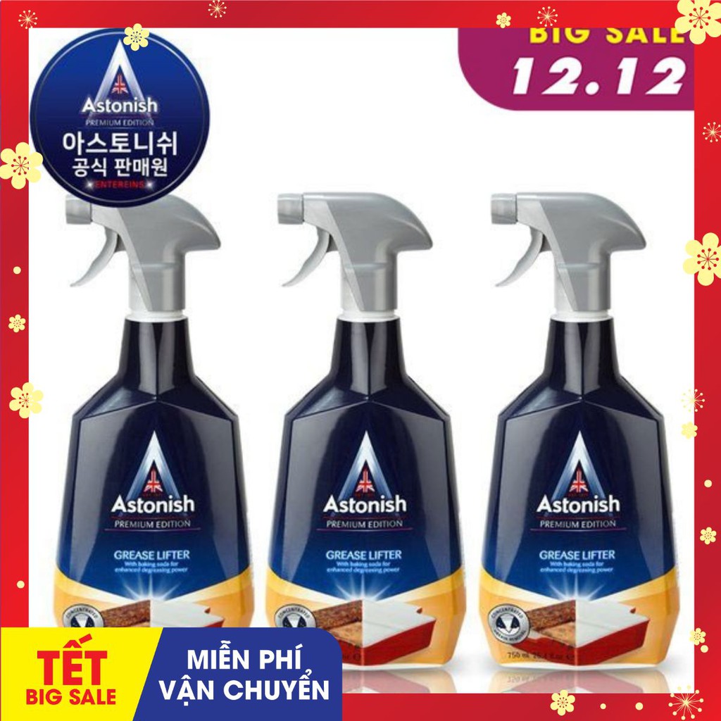 [Loại mạnh nhất] Chai Xịt Tẩy Xoong Nồi Chảo Và Bề Mặt Bếp (750ml) -Thương Hiệu Astonish Chính Hãng Anh Quốc