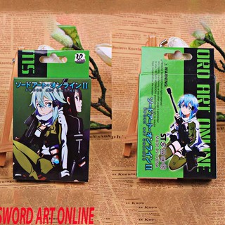 Bộ bài tú lơ khơ Sword Art Online  54 ảnh khác nhau in hình anime manga Bài tây sword art online II