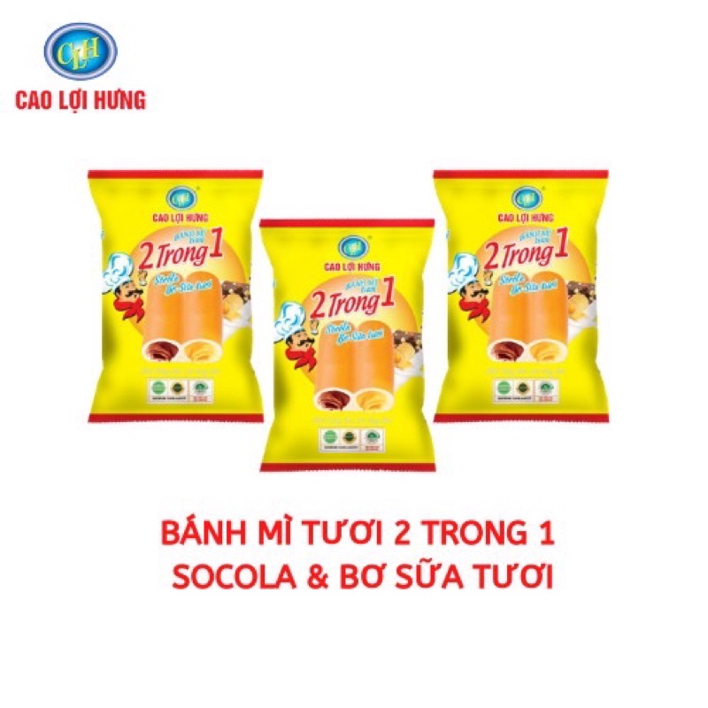 COMBO 10 CÁI BÁNH MÌ TƯƠI 2TR1 CAO LỢI HƯNG HSD:10->13 NGÀY