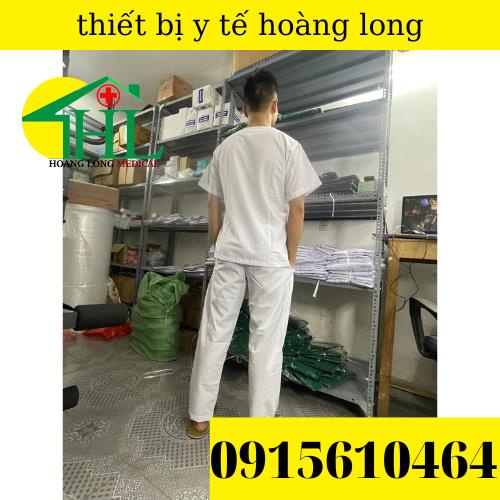 Bộ Scrups bác sĩ, bộ kĩ thuật viên phòng mổ, quần áo blouse nam/nữ màu màu trắng