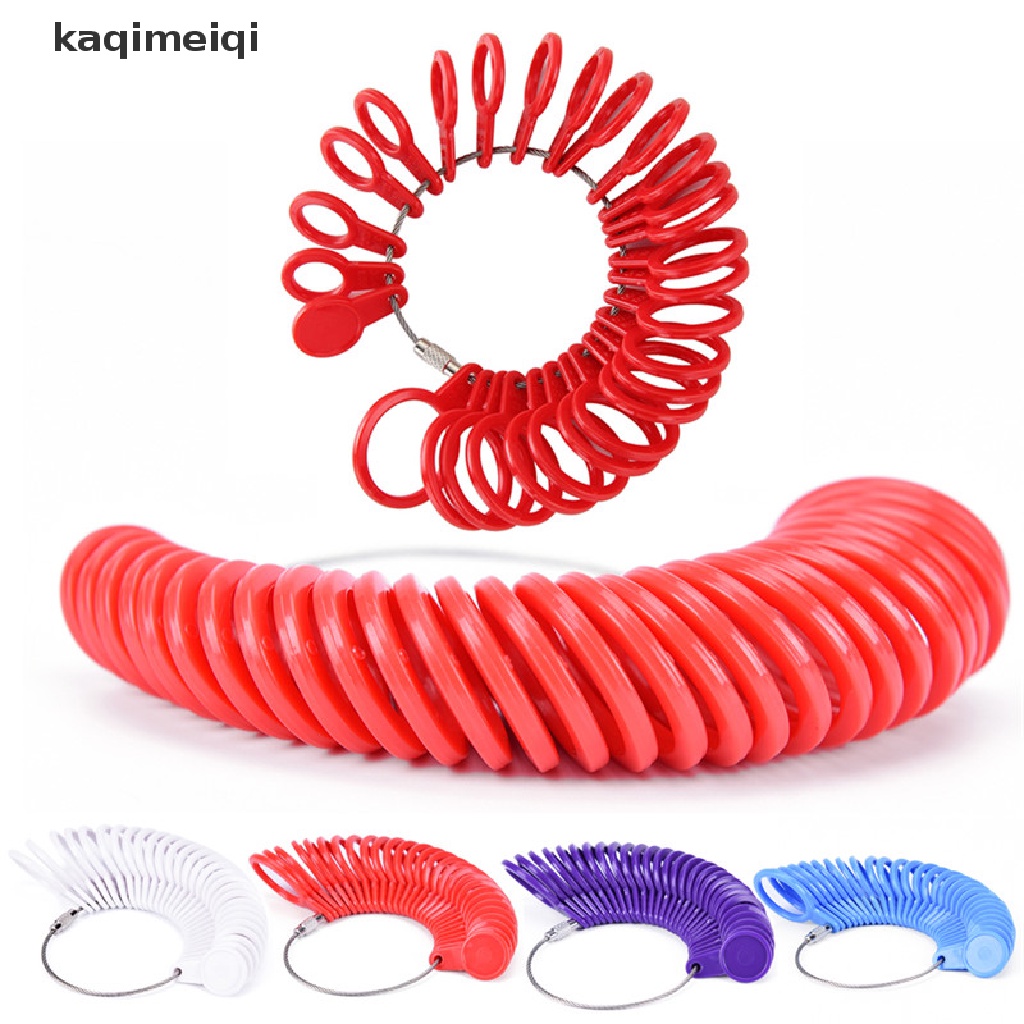 [KAQ] Measure Finger Sizer Ring Gauge All UK Sizes A-Z US Sizes 0-13 Plastic Stamped GJL
