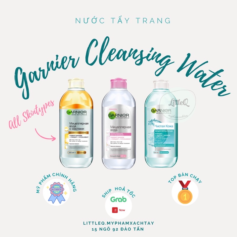 Nước tẩy trang Garnier Nga