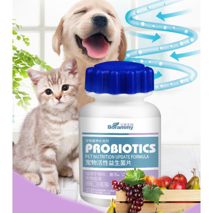 [RẺ VÔ ĐỊCH] hộp men tiêu hóa cho chó mèo probiotic 180 viên