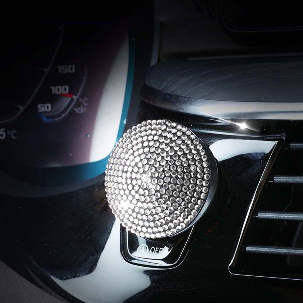 Vỏ Bọc Nút Khởi Động Chống Trầy Hình Vòng Nhẫn 3D Trang Trí Nội Thất Xe Hơi