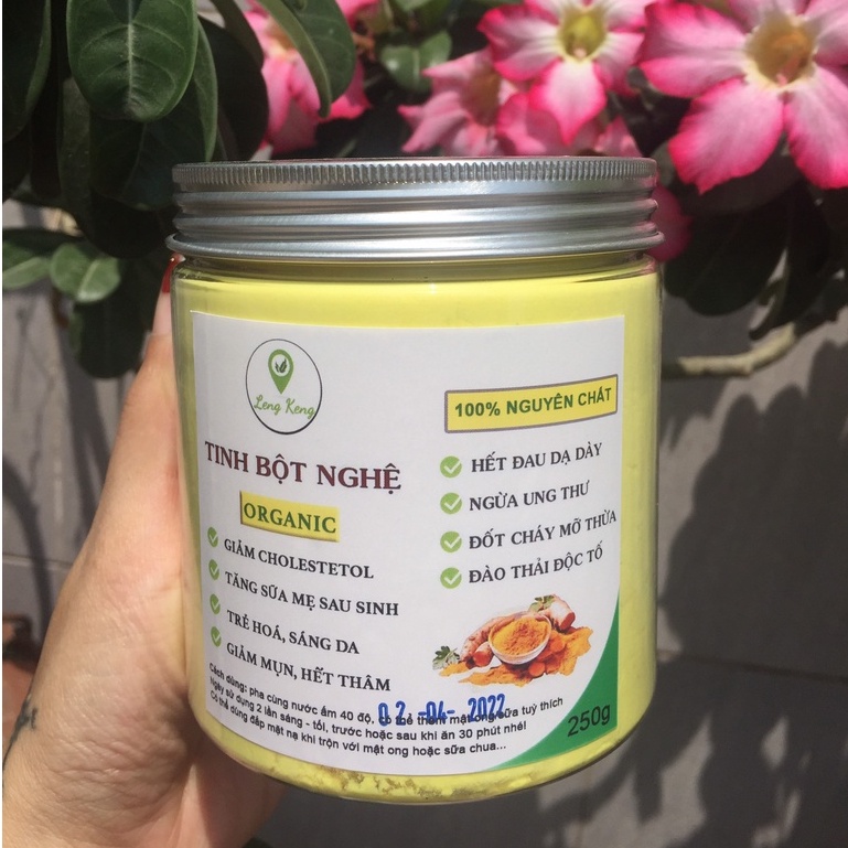 Tinh bột nghệ nguyên chất Organic
