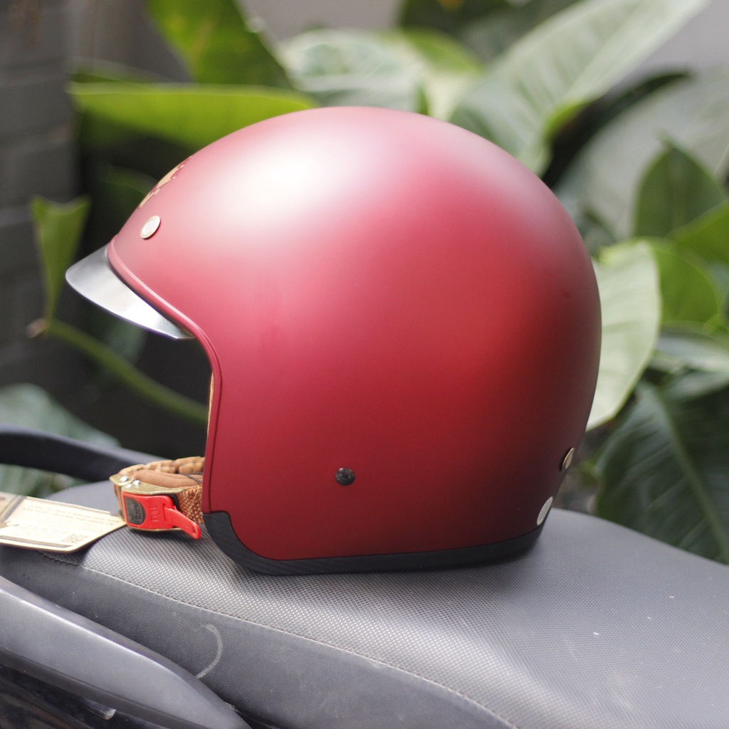 [Chính hãng] Nón bảo hiểm kính âm Royal M139 Đỏ Đô (tặng balo rút)