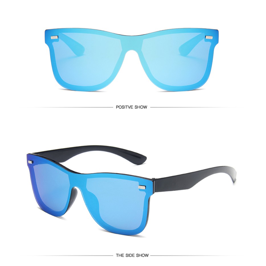 Kính Mát Gọng Vuông Chống Tia Uv400 Phong Cách Retro Cho Nam Và Nữ