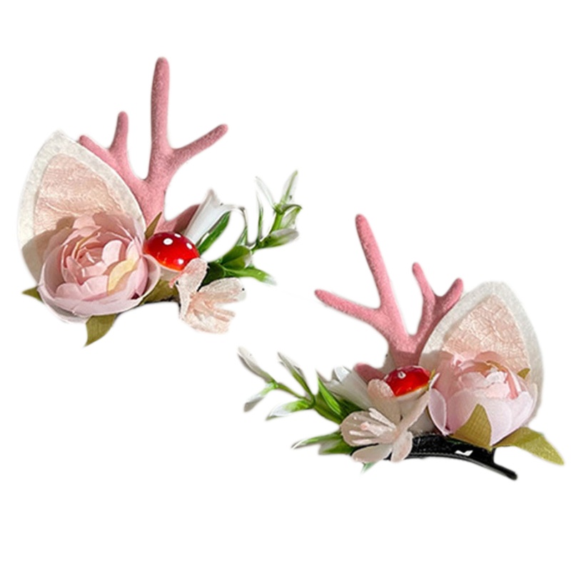 Kẹp Tóc Hình Sừng Hươu Hoạt Hình Giáng Sinh Cho Nữ