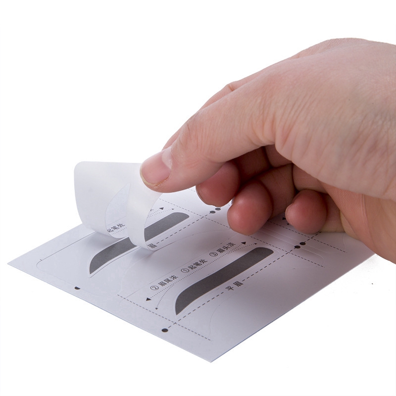 [Hàng mới về] 8 Cặp khuôn dán vẽ lông mày trang điểm tiện lợi